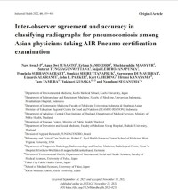 Inter-observer agreement and accuracy in classifying radiographs for pneumoconiosis among Asian physicians taking AIR Pneumo certification examination