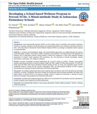 Image of Developing a School-based Wellness Program to Prevent NCDs: A Mixed-methods Study in Indonesian Elementary Schools
