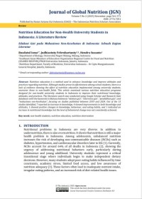 Image of Nutrition Education for Non-Health University Students in  Indonesia: A Literature Review