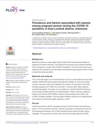 Image of Prevalence and factors associated with anemia  among pregnant women during the COVID-19  pandemic in East Lombok district, Indonesia