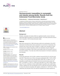 Image of Social Eating Role in Ultra-Processed Food Consumption Among Urban Young Adults: The 2018 Indonesian Food Barometer