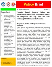 Penguatan Strategi Kampanye Nasional dan Pendampingan Daerah dalam Pengentasan Stunting dan Penggunaan Dana Bagi Hasil Cukai Hasil Tembakau (DBHCHT) untuk Sektor Kesehatan