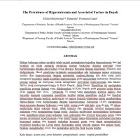 The Prevalence of Hyperuricemia and Associated Factors in Depok