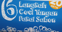 Video Cuci Tangan Pakai Sabun :  6 Langkah