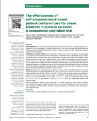 The effectiveness of self-empowerment-based patient-centered care for obese students in primary services: A randomized controlled trial