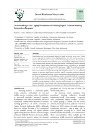 Image of Understanding Cadre Coping Mechanism in Utilizing Digital Tools for Stunting Intervention Programs