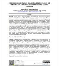 Image of Pendampingan Guru dan  Orang tua  dengan  Modul Gizi Seimbang dalam Islamic Health Promoting School Program