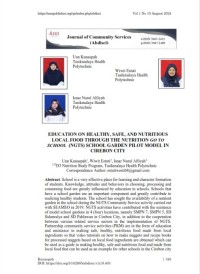 Image of Education  on healthy, safe and nutritious  Local food theought the Nutrition  Go To School (NGTS) School Garden Pilot Model  in Cirebon City