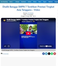 Image of Disdik Bangga SMPN 7 Torehkan Prestasi Tingkat Asia Tenggara – Video