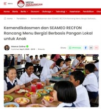 Image of Kemendikdasmen dan SEAMEO RECFON Rancang Menu Bergizi Berbasis Pangan Lokal untuk Anak
