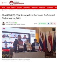 Image of SEAMEO RECFON Sampaikan Temuan Defisiensi Gizi Anak ke BGN