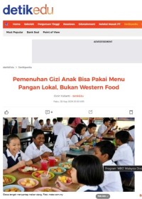 Image of Pemenuhan Gizi Anak Bisa Pakai Menu Pangan Lokal, Bukan Western Food