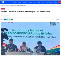 Image of SEAMEO RECFON Temukan Kekurangan Gizi Mikro Anak