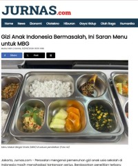Image of Gizi Anak Indonesia Bermasalah, Ini Saran Menu untuk MBG