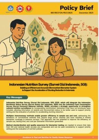 Image of Indonesian Nutrition Survey (Survei Gizi Indonesia, SGI): Building an Efficient and Accurate Micronutrient Biomarker System to Support the Acceleration of Stunting Reduction in Indonesia