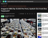 Image of Anggaran MBG Rp 10.000 Per Porsi, Apakah Gizi Anak Bisa Terpenuhi?