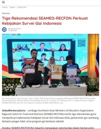 Image of Tiga Rekomendasi SEAMEO-RECFON Perkuat Kebijakan Survei Gizi Indonesia