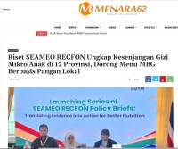 Image of Riset SEAMEO RECFON Ungkap Kesenjangan Gizi Mikro Anak di 12 Provinsi, Dorong Menu MBG Berbasis Pangan Lokal