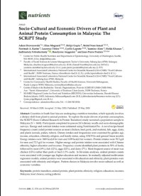 Socio-Cultural and Economic Drivers of Plant and Animal Protein Consumption in Malaysia: The SCRiPT Study